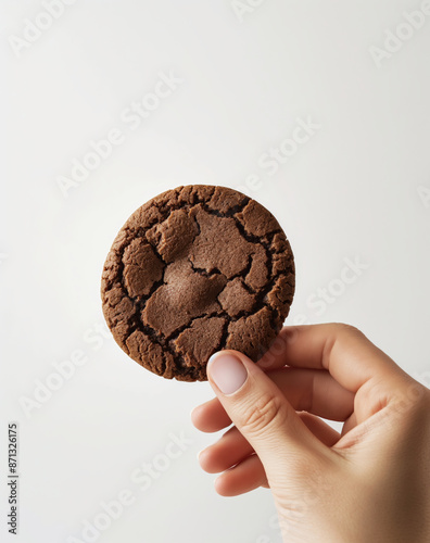 Obraz na płótnie Hand holding cookies isolated w salonie