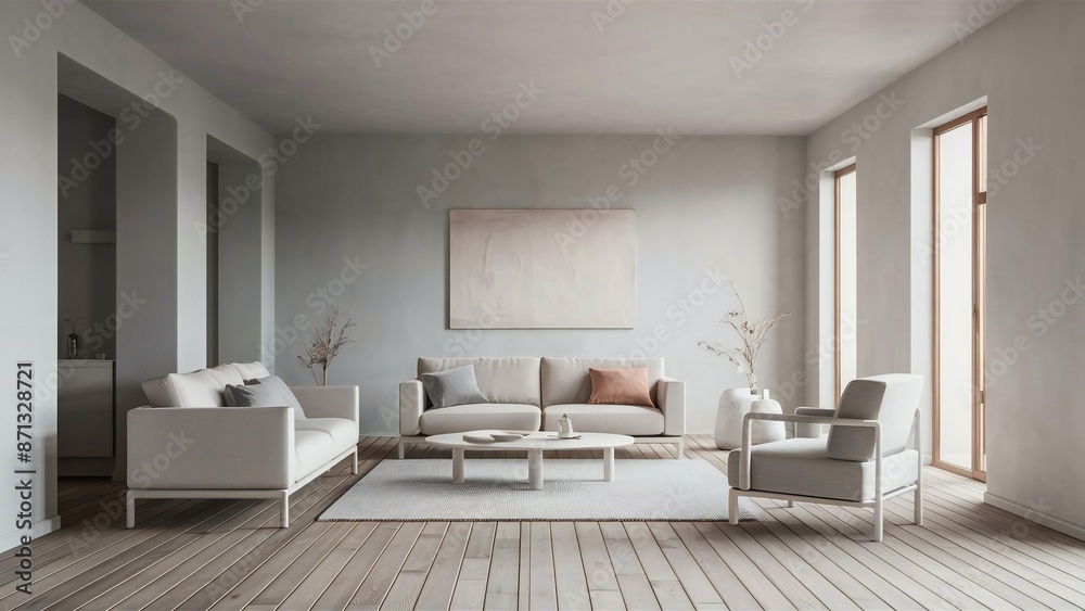 Fototapeta premium modern living room with sofa