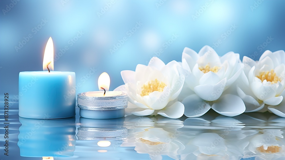 candles and orchid candles and orchid