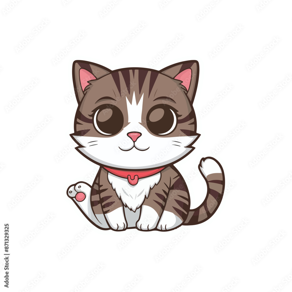 cartoon sticker cat vector design cartoon sticker cat vector design