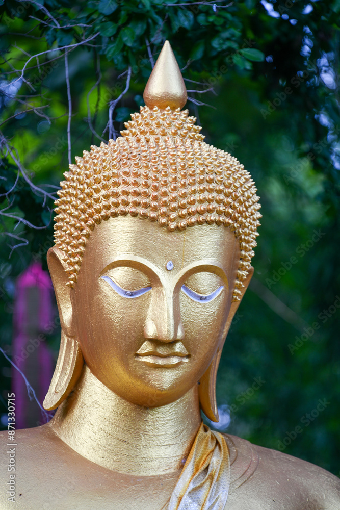 Standing Buddha statue. Buddhist sculpture. Statues of Buddha. Standing Buddha statue. Buddhist sculpture. Statues of Buddha.
