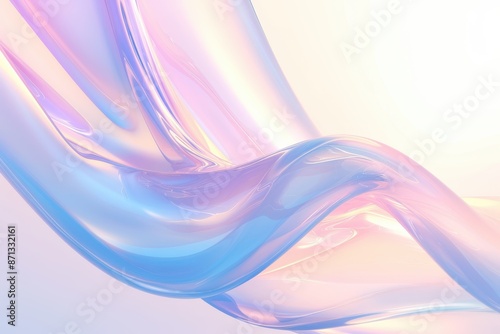 Abstract Iridescent Liquid Flow