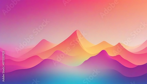 Soft colourful background with gradient pastel colour palette Abstract gradient background, gradient mesh, wavy gradient. photo