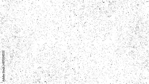 Worn black grunge texture. Dark grainy texture on white background. Dust overlay textured. Grain noise particles. Torn graininess pattern. Subtle halftone grunge urban texture vector.