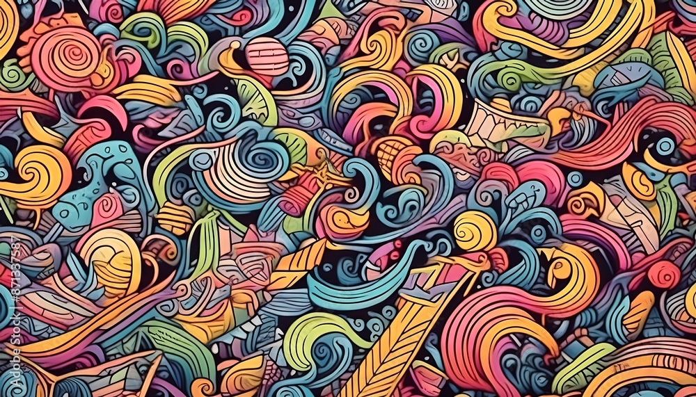 Colorful Abstract Swirl Pattern Art Design Colorful Abstract Swirl Pattern Art Design