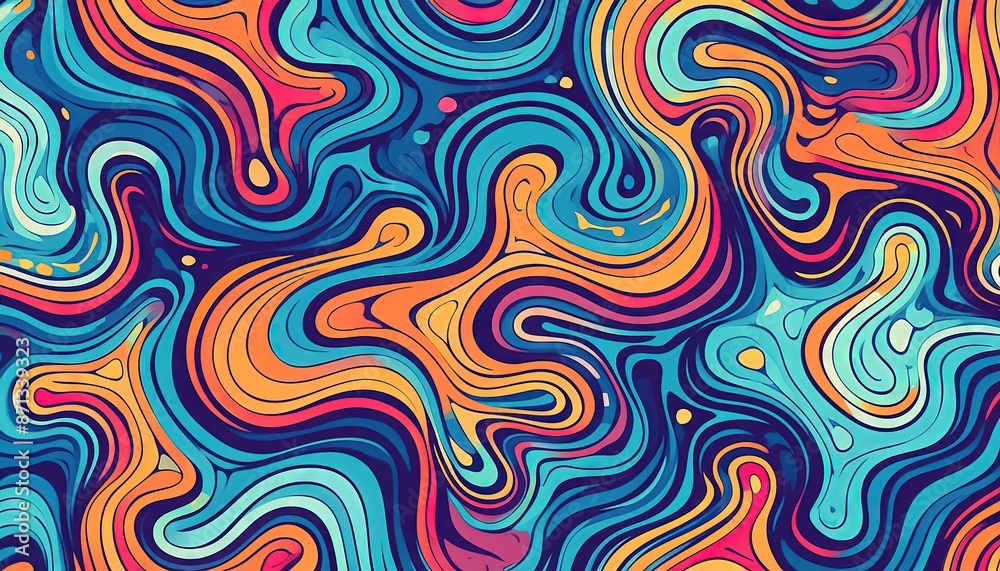 Psychedelic Abstract Swirl Pattern Art Design Psychedelic Abstract Swirl Pattern Art Design
