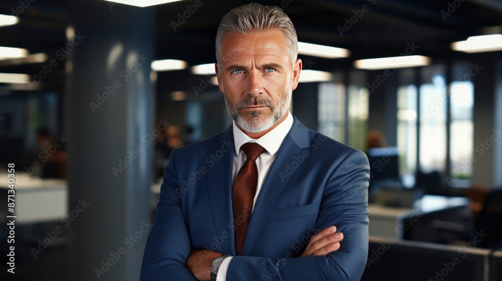 A confident mature businessman A confident mature businessman