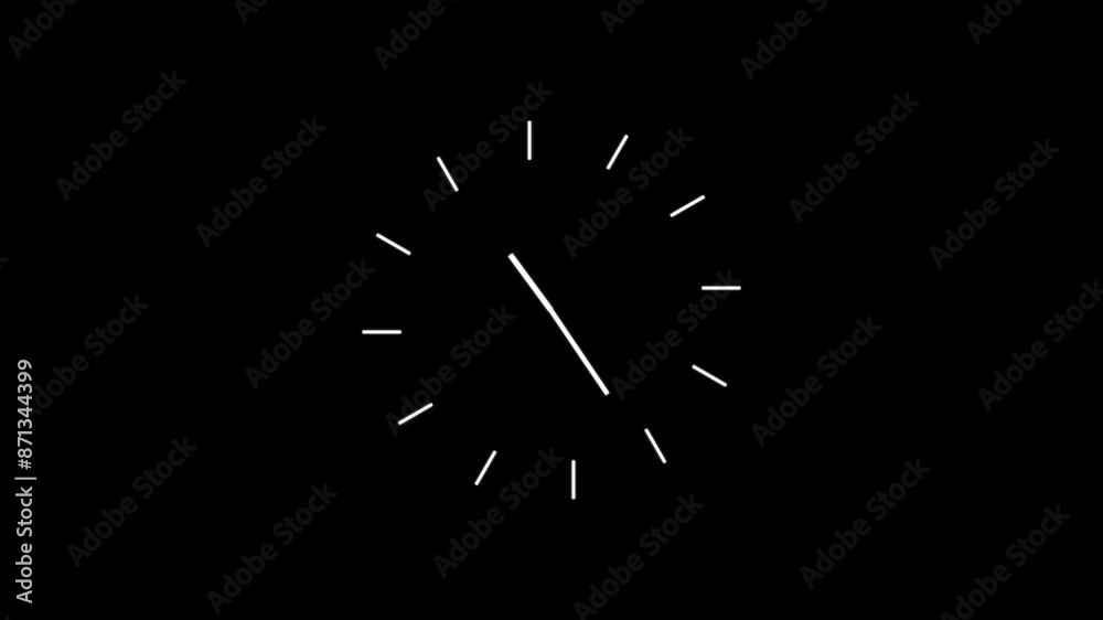 Stopwatch clock animation, stop watch clock animated on black background. Stopwatch clock animation, stop watch clock animated on black background.