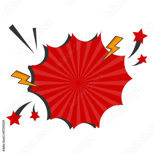Retro Pow Comic Effect Vector
