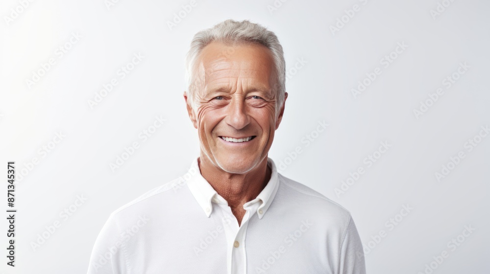 Portrait of a mature man with a friendly smile, Portrait of a mature man with a friendly smile,
