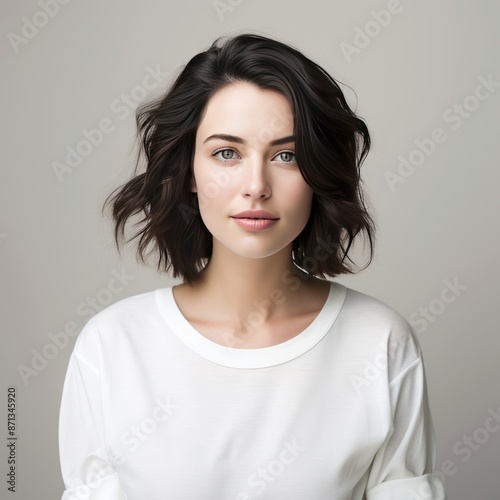 a relaxed woman with a serene expression,  © CStock
