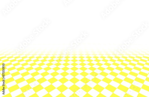 Abstract seamless animated yellow grid pattern on white
background
