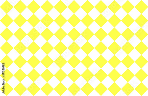 Abstract yellow checkered pattern seamless background.