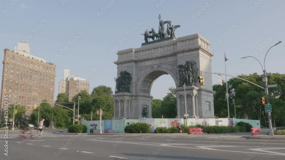 Brooklyn's Grand Army Plaza on a summer morning Brooklyn's Grand Army Plaza on a summer morning