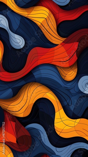 Abstract seamless pattern with modern and stylish design for desktop wallpapers