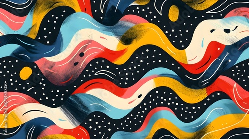 Abstract seamless pattern with modern and stylish design for desktop wallpapers