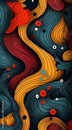 Abstract seamless pattern with modern and stylish design for desktop wallpapers