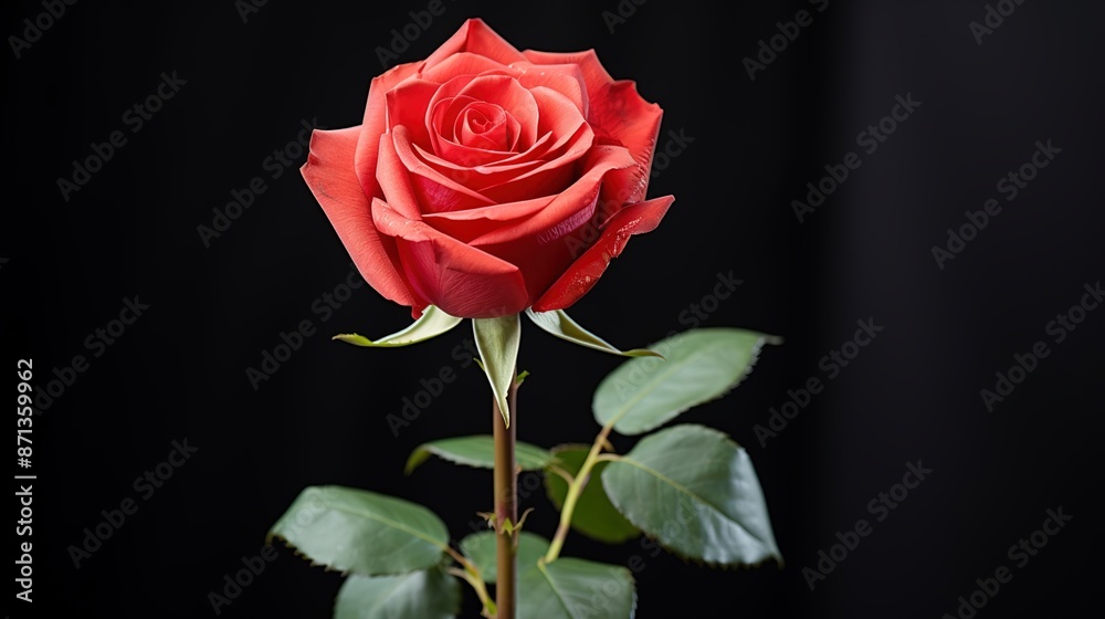 single red rose