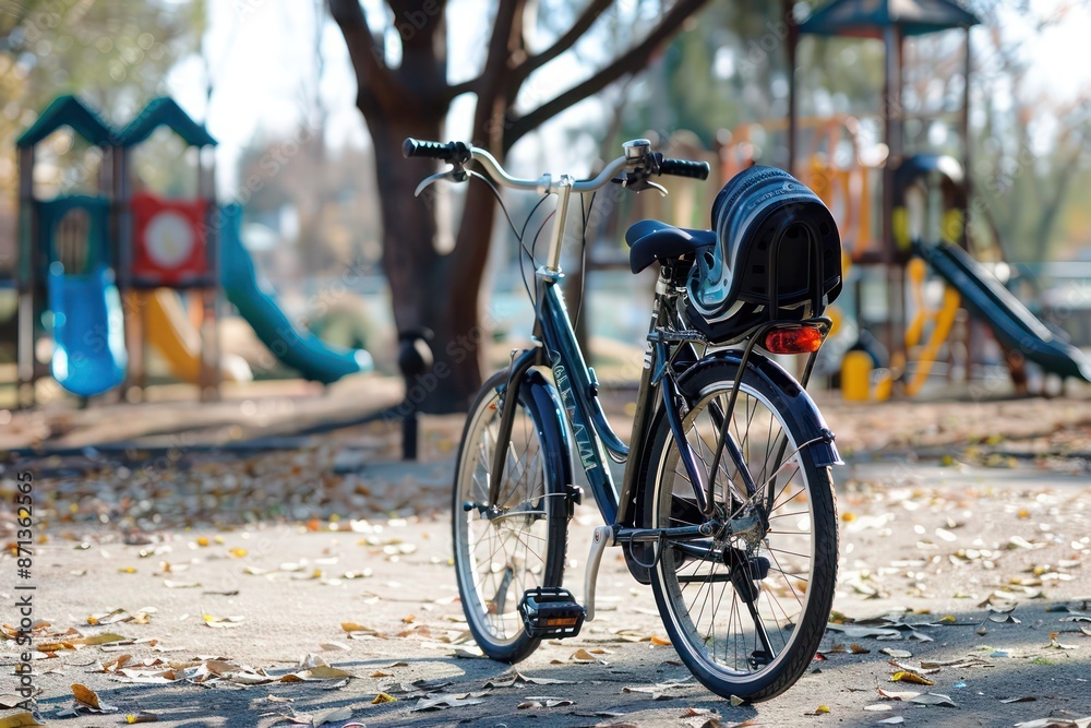 Fototapeta premium old bicycle in the park