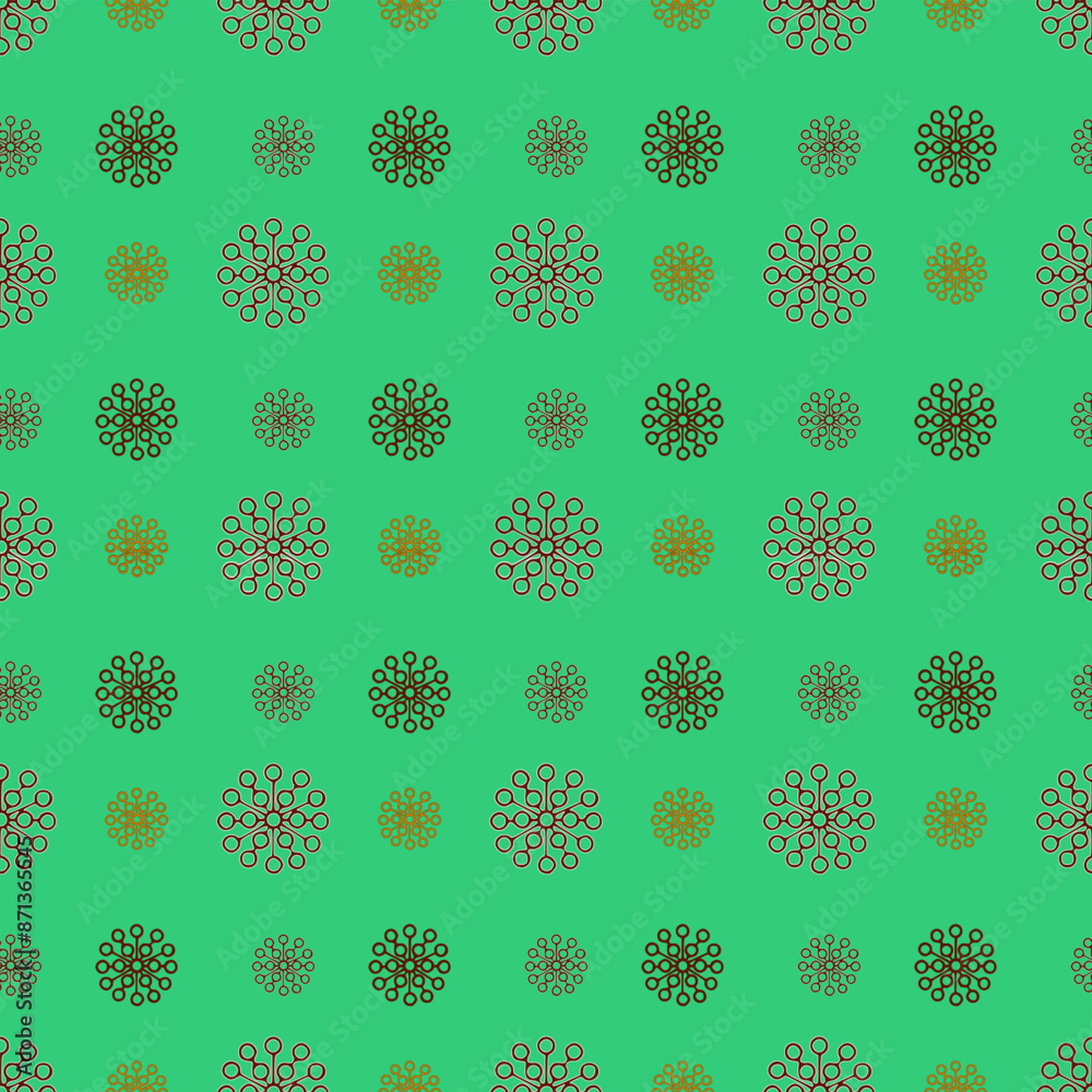 Seamless Christmas pattern featuring snowflakes Seamless Christmas pattern featuring snowflakes