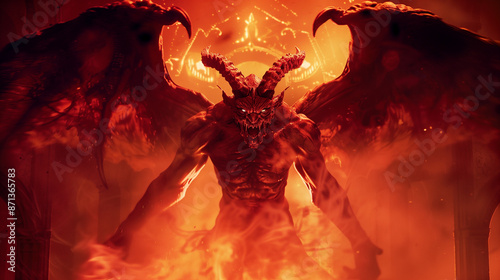 悪魔をイメージしたグラフィック