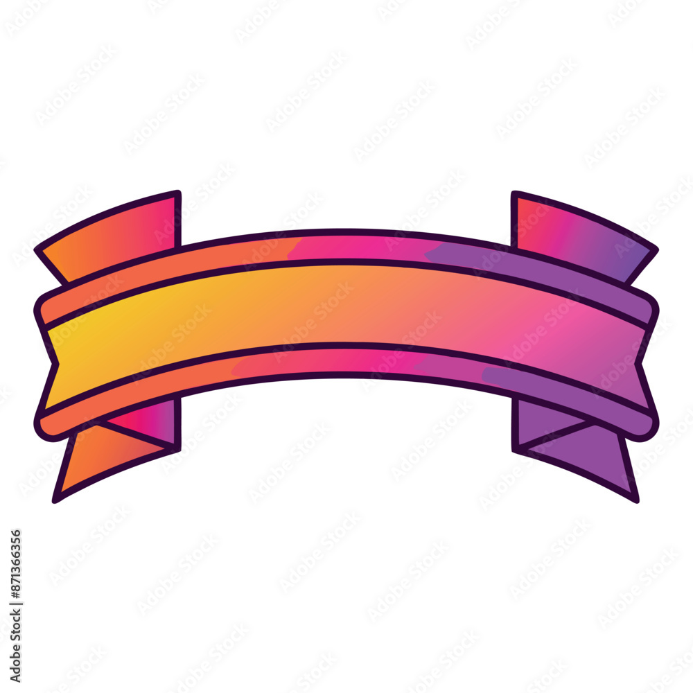 Cartoon ribbon banners in vector form on a white background
Cartoon ribbon banners in vector form on a white background