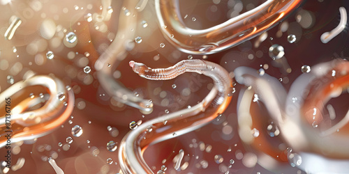 Toxocara Canis in Fluid Medium photo