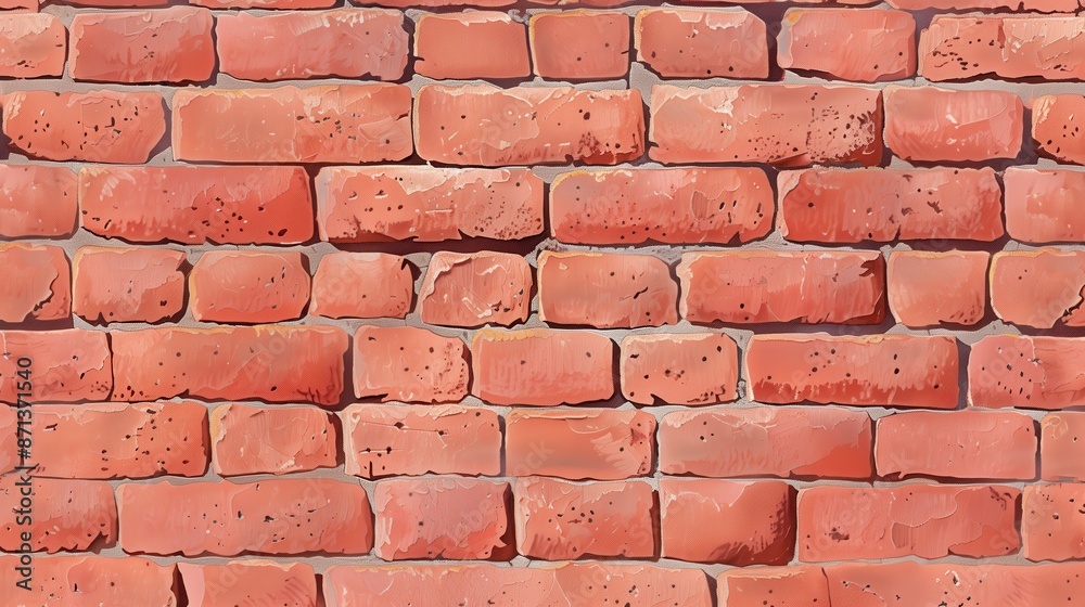 Obraz premium classic red brick wall