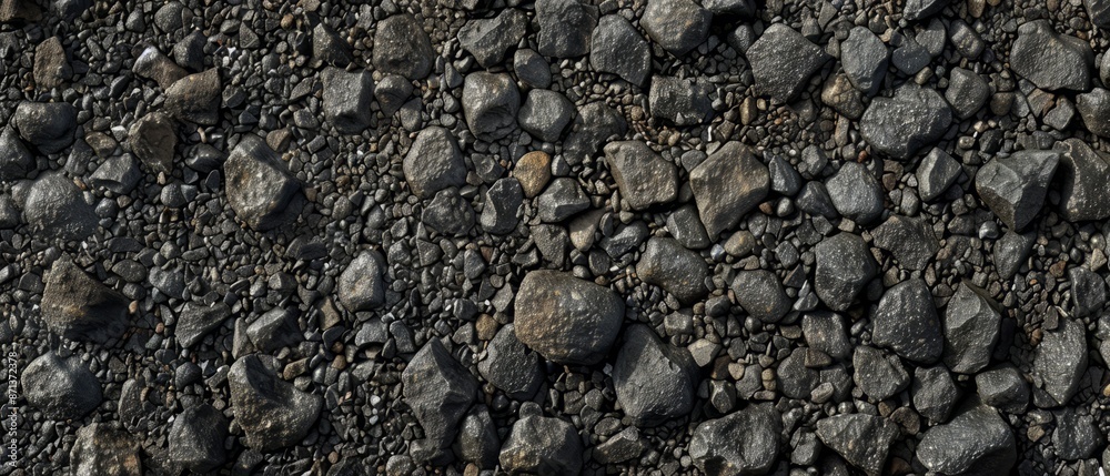 Panoramic close-up, high detail scan of textured asphalt material, Generative AI Panoramic close-up, high detail scan of textured asphalt material, Generative AI
