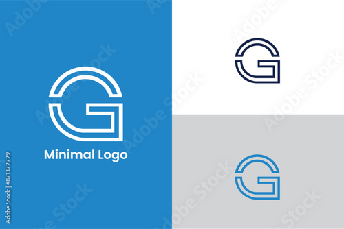 initial letter G modern abstract Universal elegant vector emblem Premium business logotype, letter G C security safety iconic logo, letter G logo for finance and business growth invesment