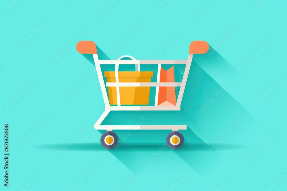 Shopping Cart Icon Illustration
