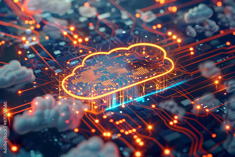 Cloud Computing Technology Data Center 3D Cloud Computing Technology Data Center 3D
