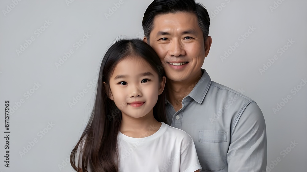 An asian father with his daughter on father day. An asian father with his daughter on father day.