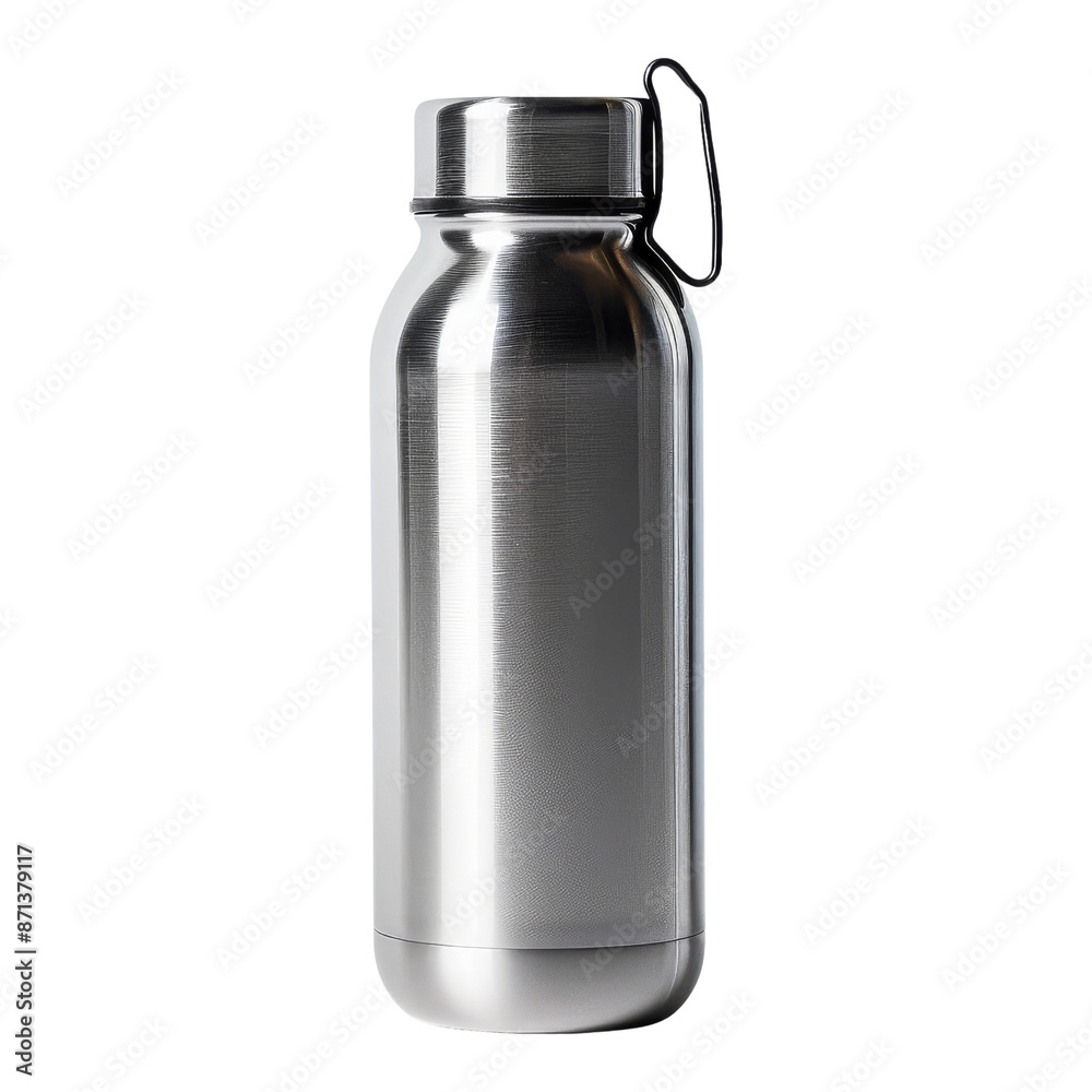 Stainless Steel Water Bottle with Black Handle Stainless Steel Water Bottle with Black Handle