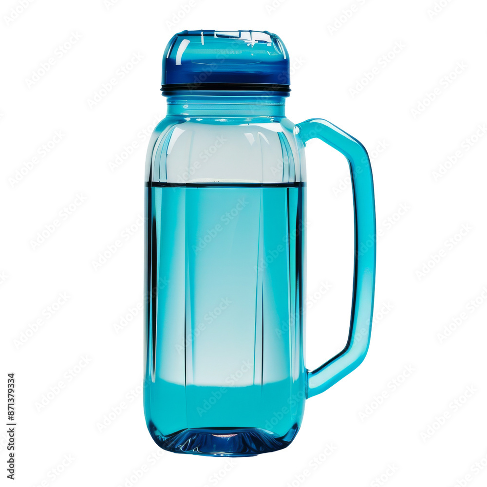 Blue Water Bottle With Handle
