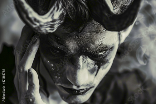 Illustration of the concept of pure evil
