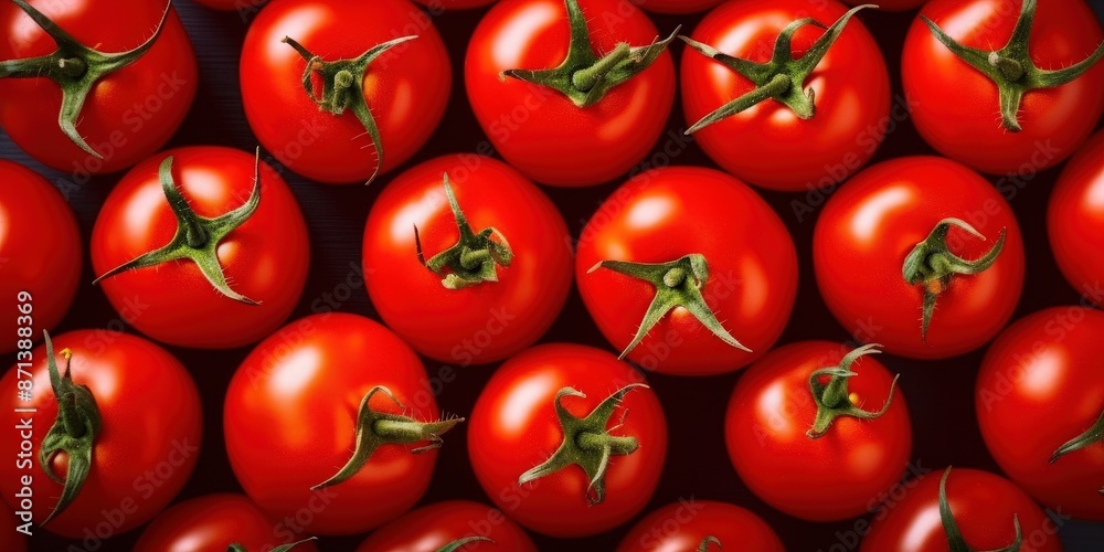 A Close-up View of Red Ripe Tomatoes A Close-up View of Red Ripe Tomatoes