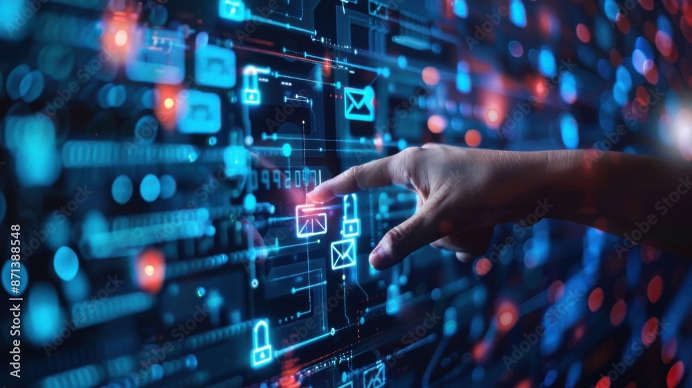 Data science, AI and cloud data concept. Computer programmer. Data science, AI and cloud data concept. Computer programmer.