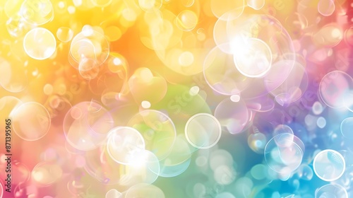 bokeh yellow background