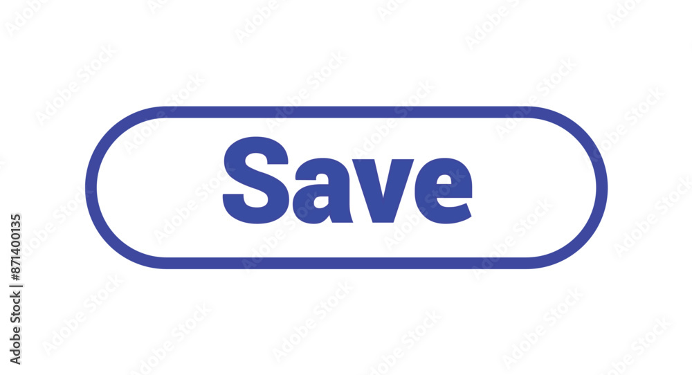 Save Button Stock Vector: Detailed Illustration of Buttons