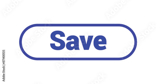 Save Button Stock Vector: Detailed Illustration of Buttons