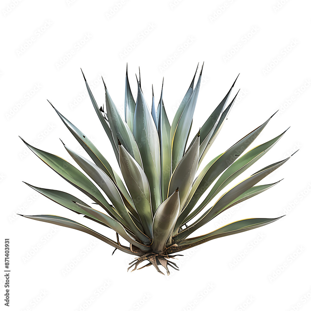 Fototapeta premium Agave Angustifolia with Transparent Background