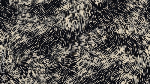 pattern fur hair  animal  cat  wolf  texture  furry  hairy  wool  fuzzy  background  black  skin  woodcut  fabric  abstract  fluffy  engrave  dog  line  nature  coat  carpet  seamless  wild  hand  whi