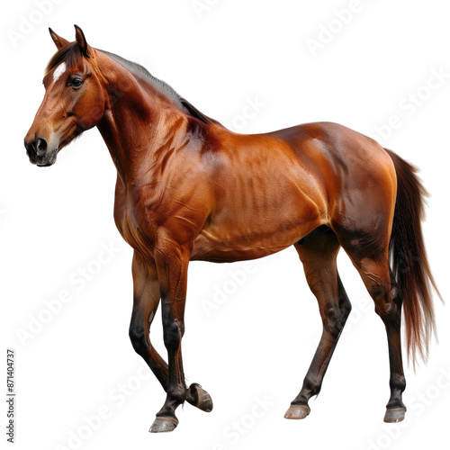 Photo of Horse isolated on transparent background