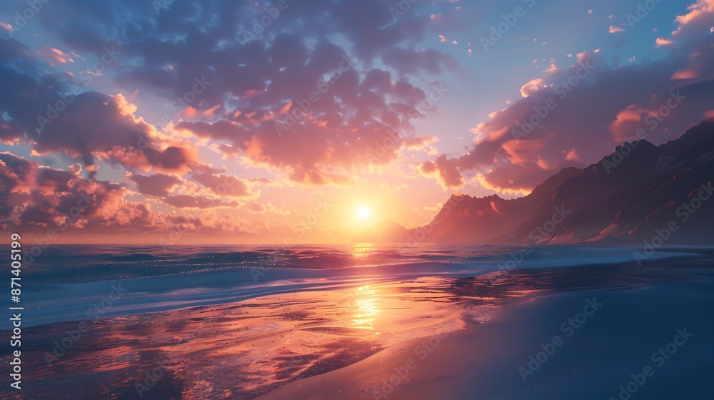 sunrise over the sea sunrise over the sea