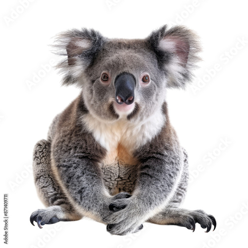 Photo of Koala isolated on transparent background