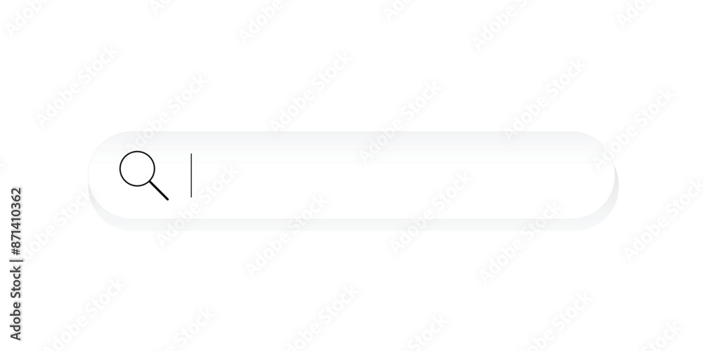 Concept of online browser searching. Search button on a virtual holographic interface, bar on a gray background. Concept of online browser searching. Search button on a virtual holographic interface, bar on a gray background.