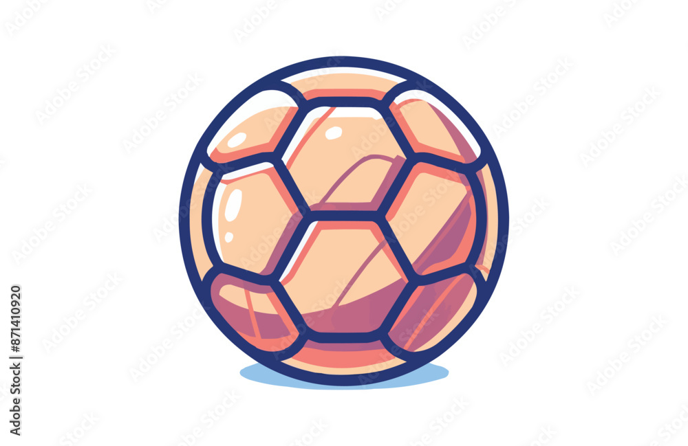 Obraz premium Futbol color icon vector, isolated on white background. Beautiful futbol icon.