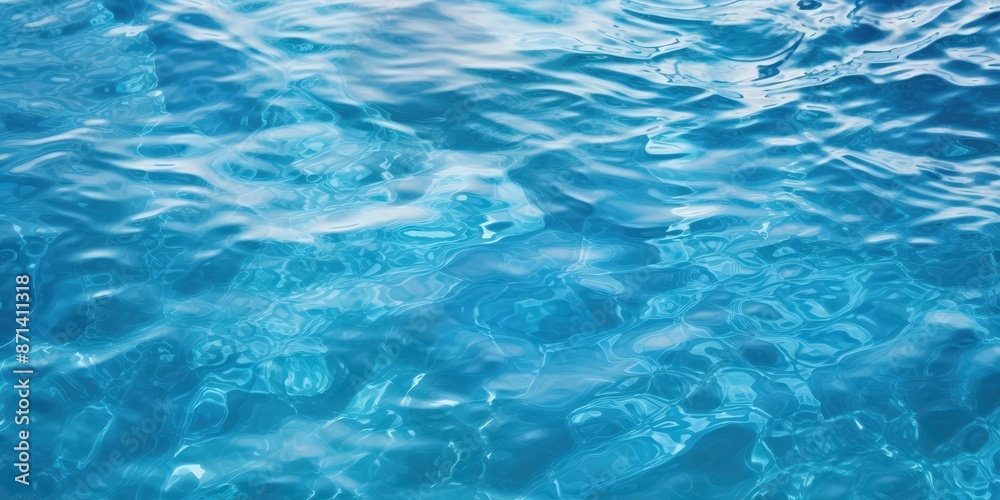 Blue Water Surface Texture, Aerial view of calm ocean water Blue Water Surface Texture, Aerial view of calm ocean water