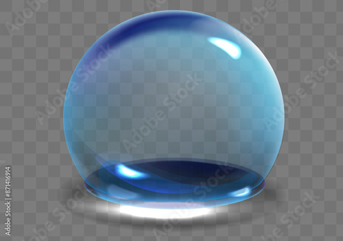 Sphere shield abstract energy protection spheres. Force field globe shell. Dome barrier technology vector set.